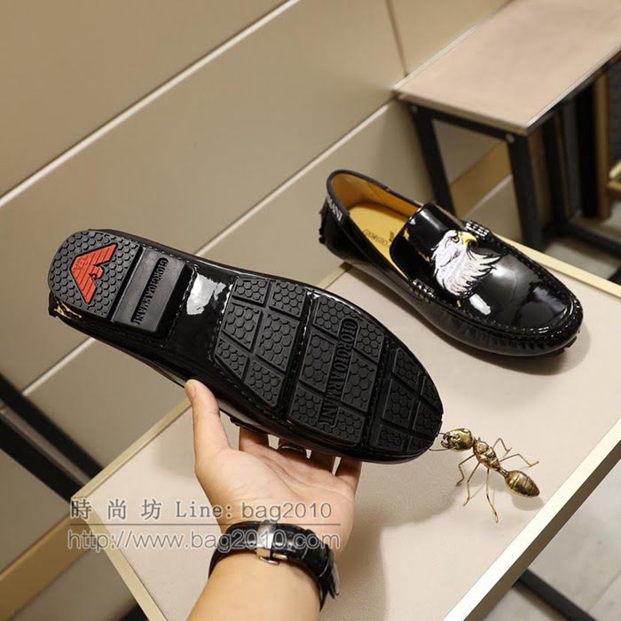 Armani男鞋 最新爆款 阿瑪尼駕車豆豆鞋 原版牛皮男鞋  jpx1367